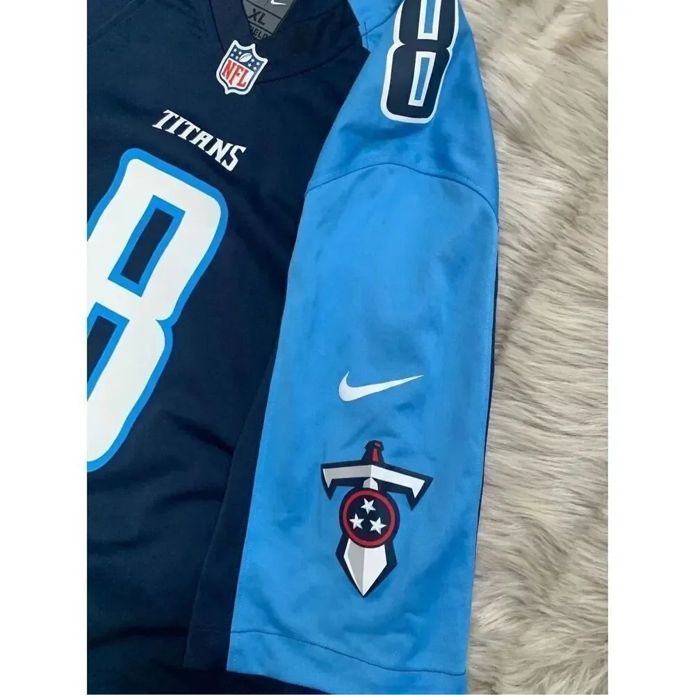 Marcus Mariota Tennessee Titans NFL Nike Blue On Field Home Jersey XL